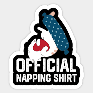 official napping shirt Sticker